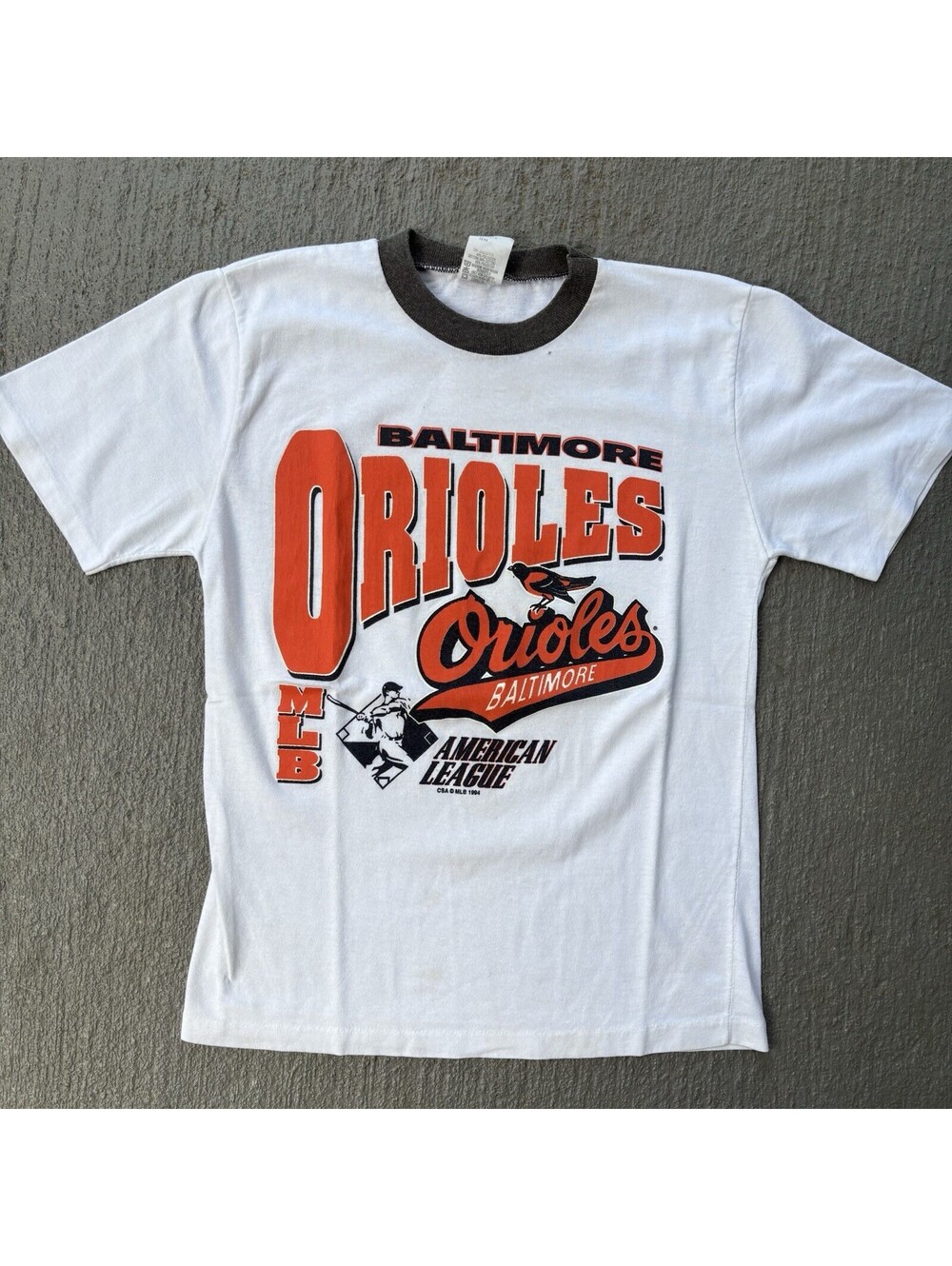 Vintage 90s Baltimore Orioles 1994 MLB baseball shirt YOUTH Large 14-16